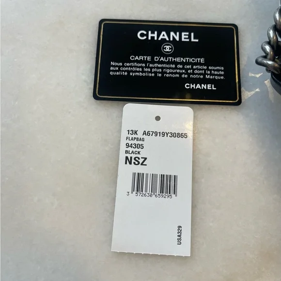 CHANEL BOY MULTI CHAINS FLAP BAG IN BLACK LAMBSKIN - Picture 15 of 16